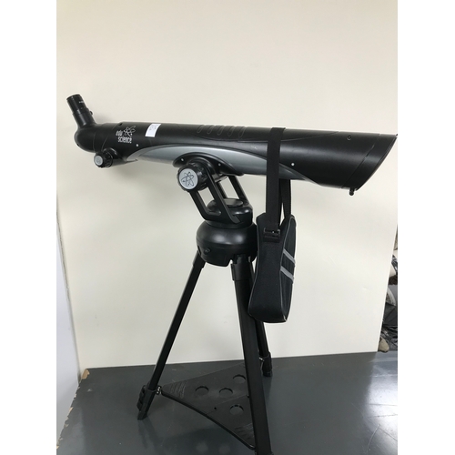 25A - Edu Science telescope upon a tri-pod stand, together with binoculars by Miranda (16x50)