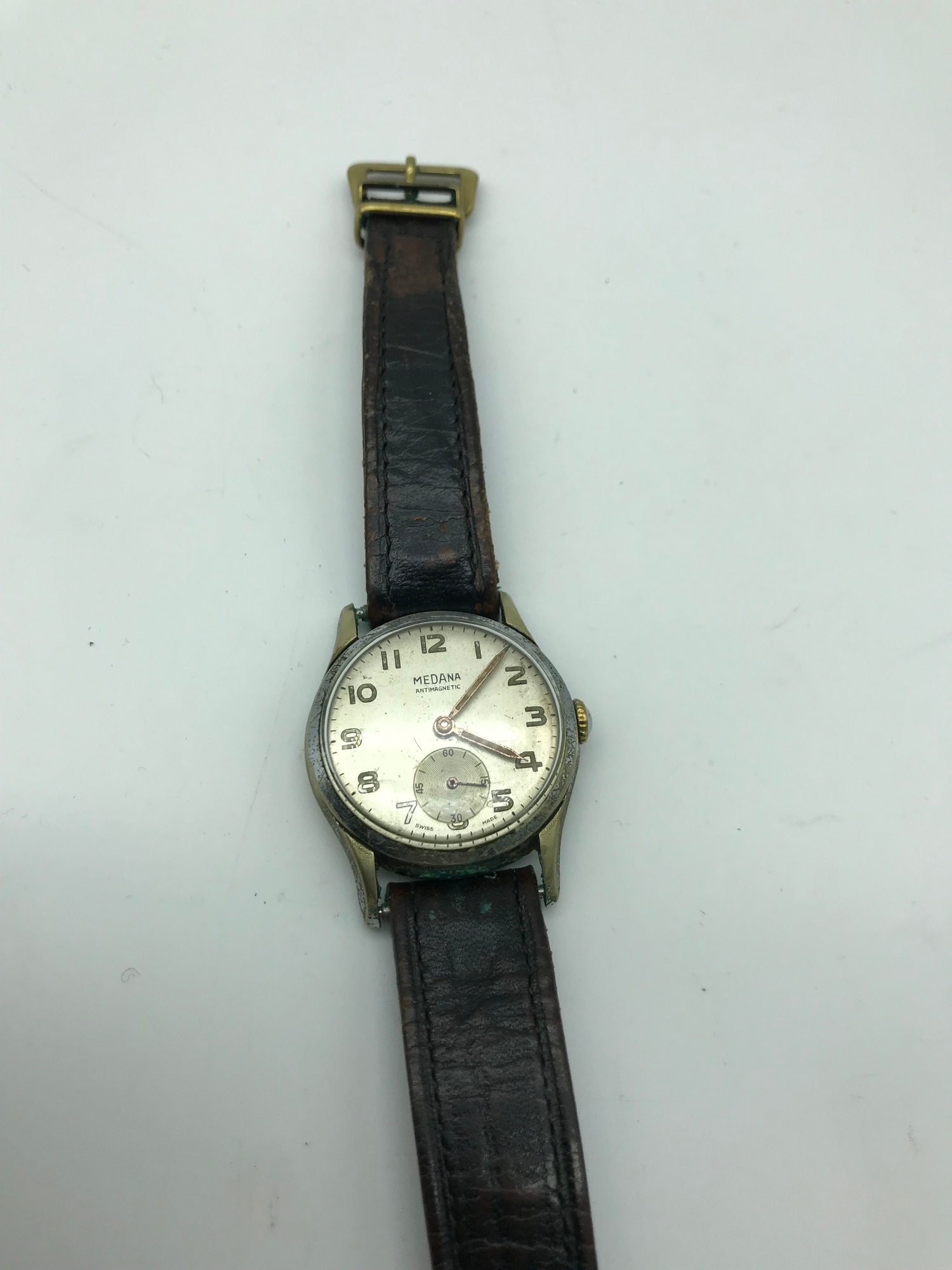 Vintage Medana Antimagnetic wrist watch, In a working condition.