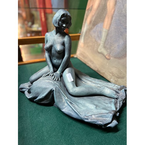 175 - A Seated Nude ceramic sculpture by Walter Awlson (b.1949) Signed and limited edition 37/50. [