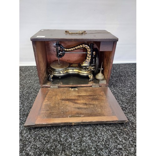 A Rare 19th century Jones Sewing Machine, The Wellington mod... Barnebys