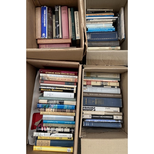381 - A Lot of four boxes of mixed genre books to include The Kingsway by Shakespeare, The British Empire,... 