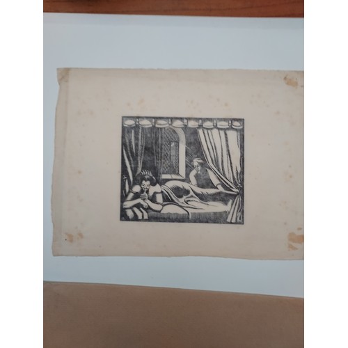 53 - Rare signed by the Artists Proof Engraving for the illustrations to The Tale of Tit for Tat. Facing ... 