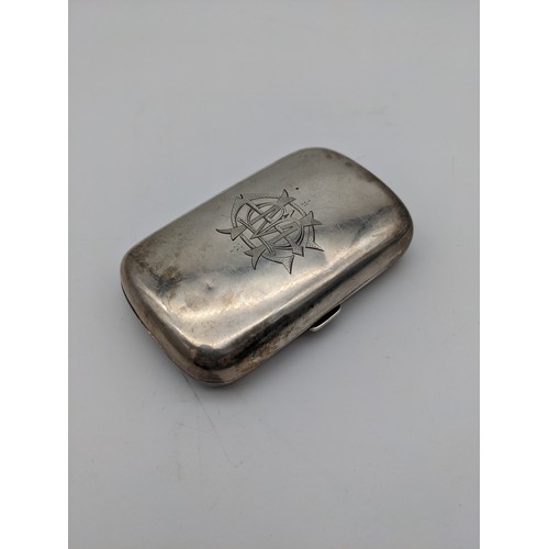 38 - A Chester silver cigarette case. [8.5x5.5cm]