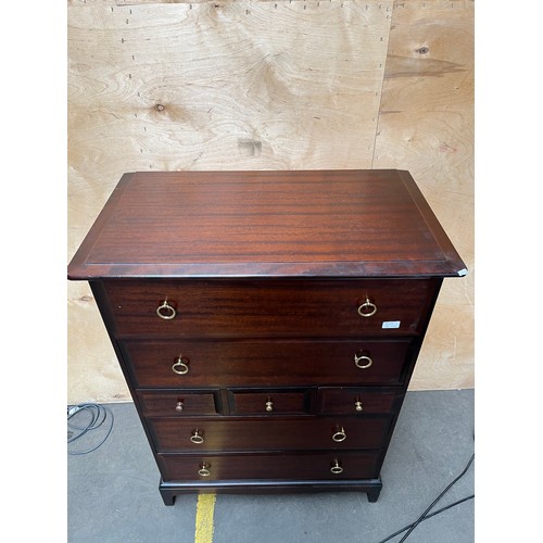 12 - A Stag Minstrel two over three over two chest of drawers