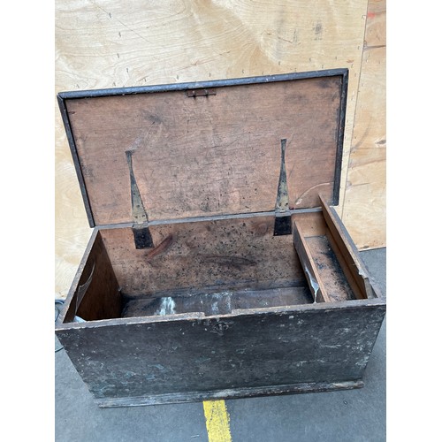 6 - Antique pine joiners tool chest.