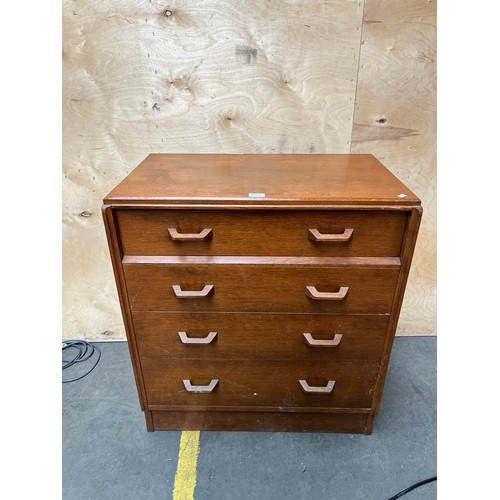 4 - A Mid century E Gomme G-Plan four drawer chest.