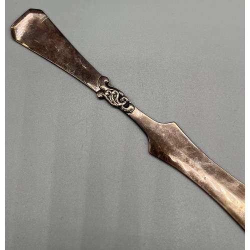 26 - A Danish silver letter opener produced by Christian F. Heise. [22.5cm in length] [57grams]