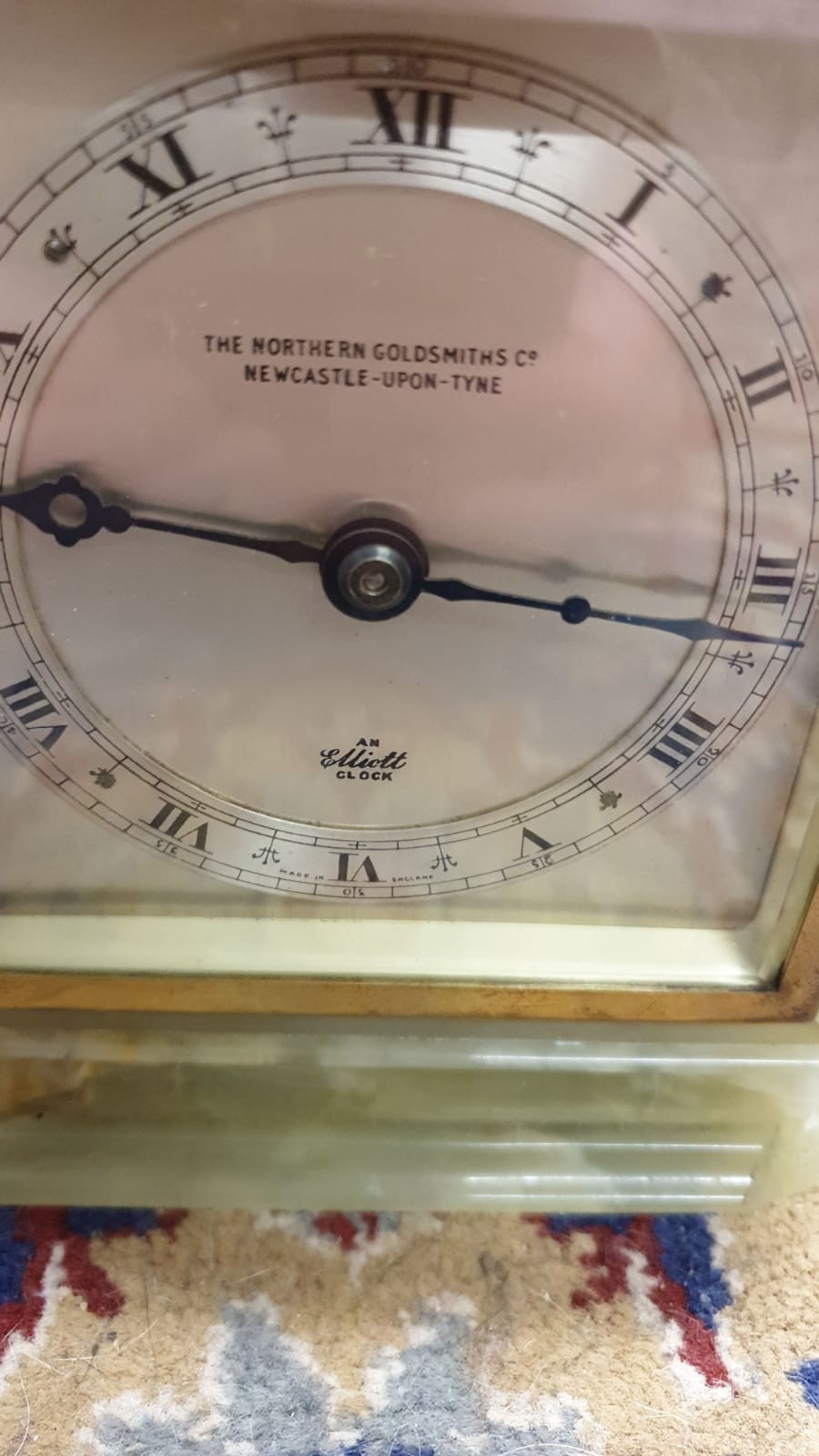 The Northern Goldsmiths Co Elliot Mantel Clock.