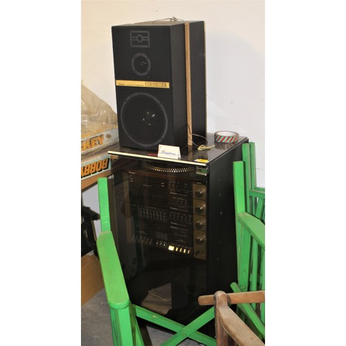 Binatone Twin-Deck Tower Hi-Fi System with Remote Control, Speakers and ...
