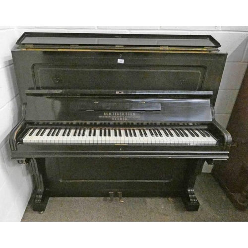 RUDI BACH SOHN EBONISED UPRIGHT PIANO Barnebys