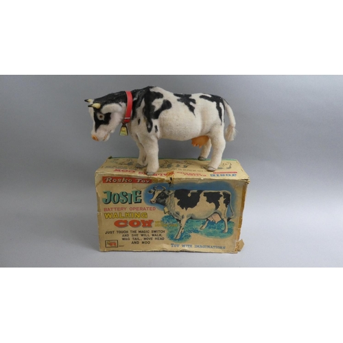 walking mooing cow toy
