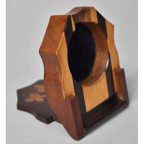 20 - A 19th Century Killarney Ware Folding Watch Stand Made from Mixed Woods Including Yew Wood and Arbut... 