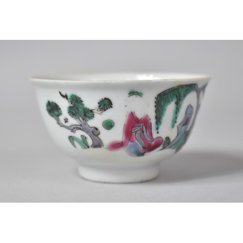 285 - A 19th Century Chinese Tongzhi Period Tea Bowl, 8.5cm diameter