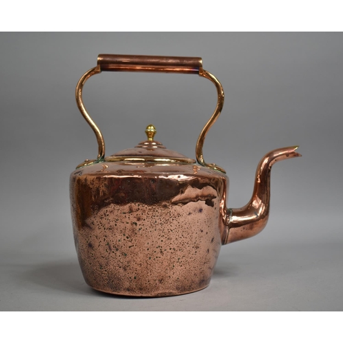 34 - A Late 19th Century Copper Kettle, 29cm high