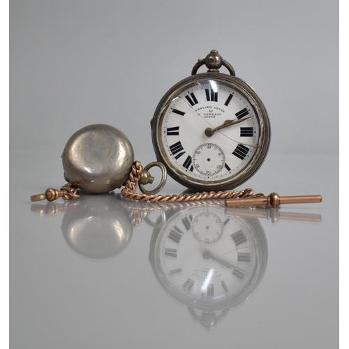 23 - A Silver Cased English Lever Pocket Watch by A Yewdale, Leeds, AF, together with a Travona Gold Plat... 