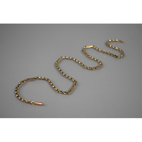 39 - An Early 20th Century 9ct Gold Belcher/Paperclip Style Link Chain, 8.3gms, 50cms Long
