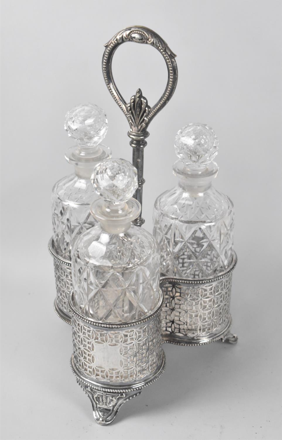 A Victorian Silver Plated Decanter Carr...