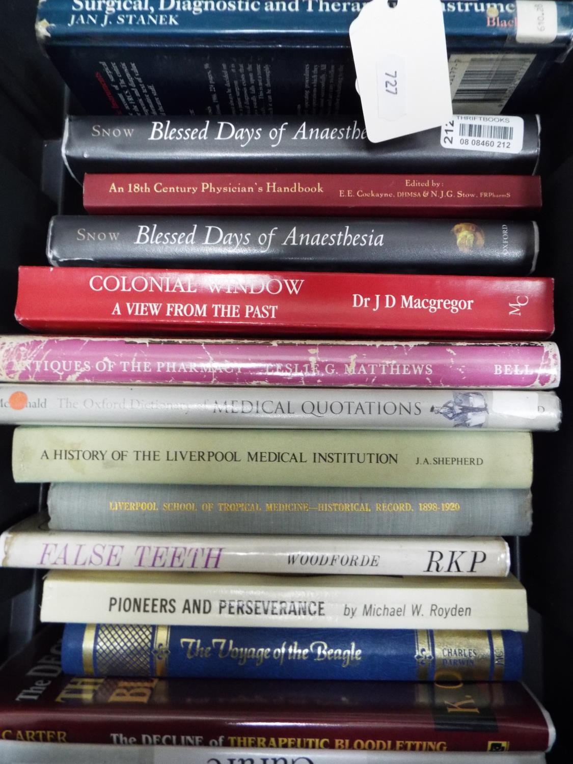 Selection of vintage medical books