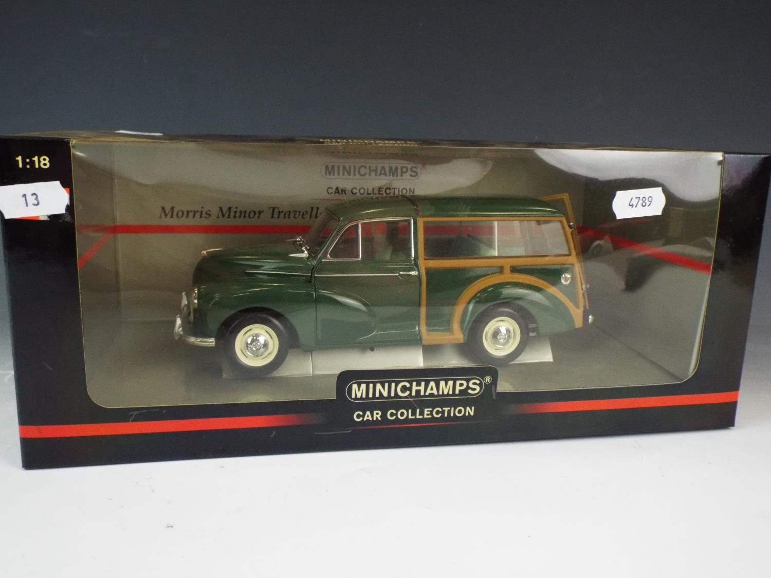 Minichamps, 1:18 die cast scale model of a Morris 1000 traveller ...