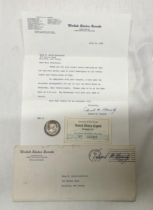 A United States Senate Letter, Invitation To A Tour Of The White House 