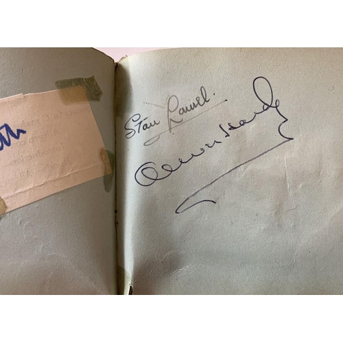 759 - A mid 20thC autograph book collected by Joan Richardson AKA Joan Peters, singer and actress, signed ... 