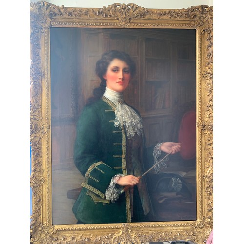 722 - WILLIAM CLARKE WONTNER (1857-1930) A fine portrait of a lady. Signed dated 