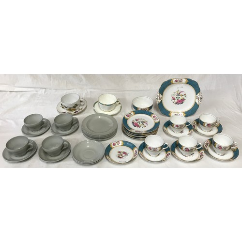 46 - A selection of ceramics to include a 'Ye Old English' Grosvenor China part tea set 1 x cake plate, 6... 