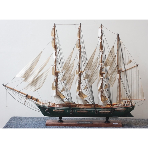 A Modern Static Wooden Model Of A Fully Rigged Four Masted B ...