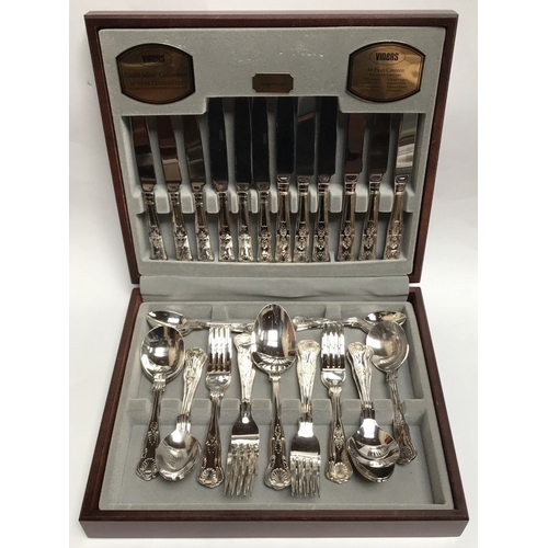 A Viners silver-plated canteen of cutlery for six persons (4...