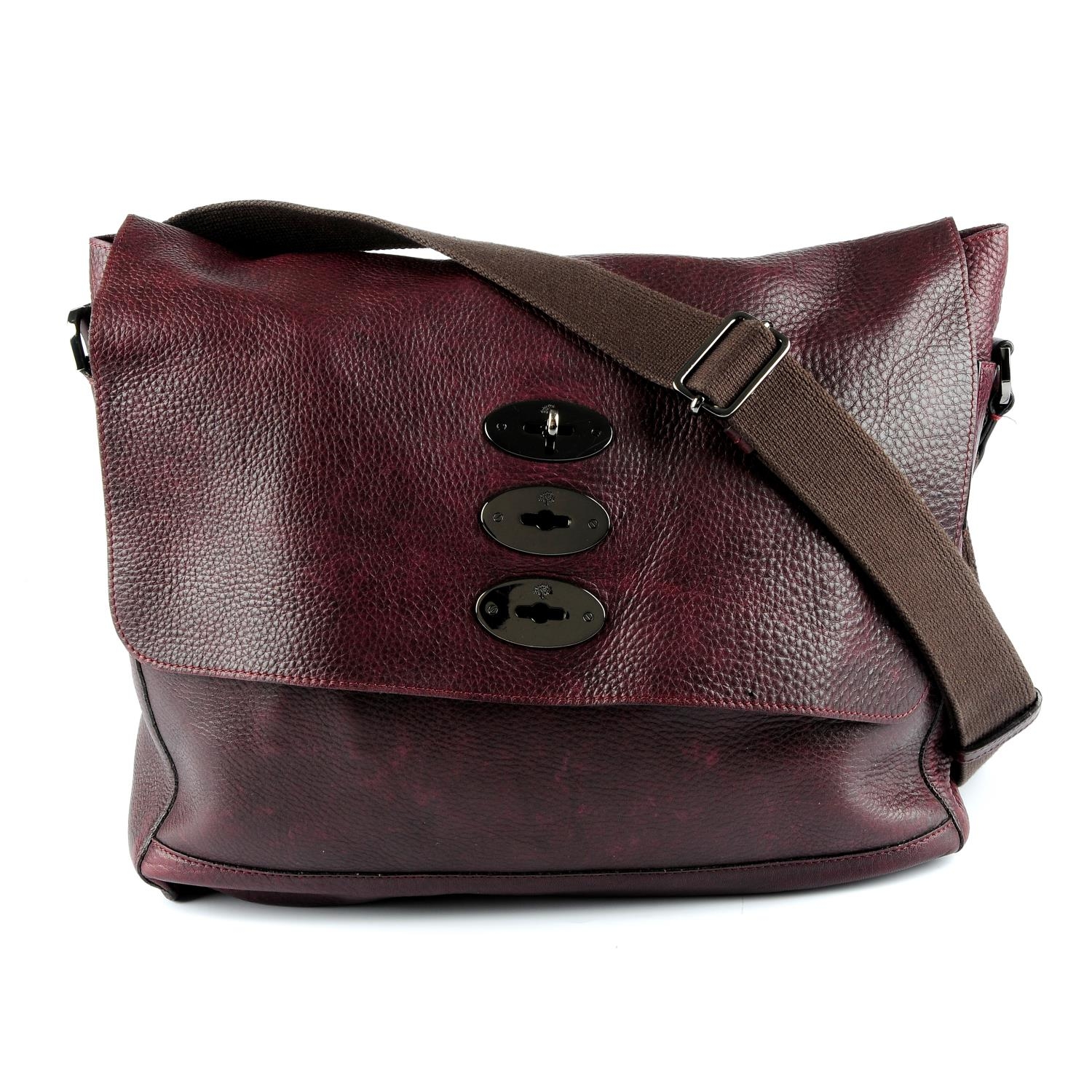 mulberry oxblood messenger bag