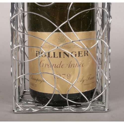 26 - A Bottle of 1979 Bollinger Champagne, Grand Annee Gold Label, with Cattier Display Case.