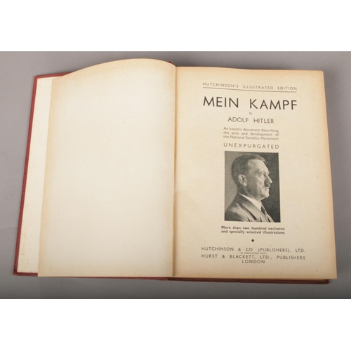 35 - WW2 Interest. A Mein Kampf by Adolf Hitler Unexpurgated Edition by Hurst & Blackett Ltd.
