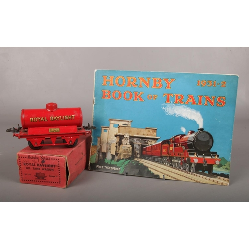 39 - Hornby Railway interest: A boxed Hornby 'Royal Daylight Oil Tank Wagon' RS 714 Gauge O, together wit... 