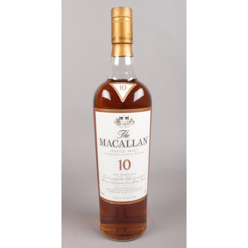2 - A boxed unopened 10 year Macallan Single Malt Highland Scotch Whisky. 700ml. 40% vol.