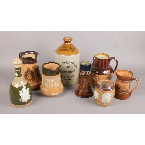 42 - A Collection of Stoneware. To include Pieces from Doulton, Doulton Lambeth and Spode.