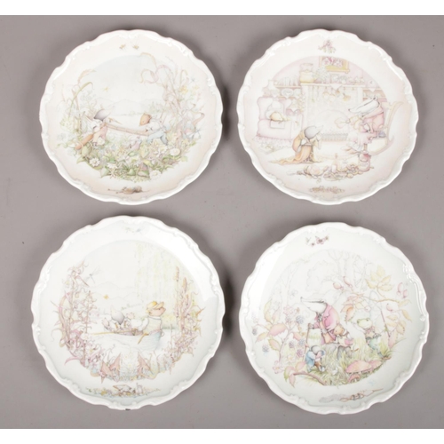 56 - Four Royal Doulton Wind In The Willows cabinet plates.