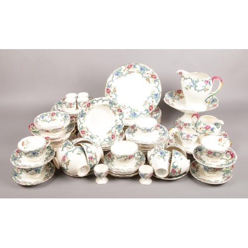 6 - A Large Collection (Seventy-Three Pieces) of Royal Cauldon Tableware in the 'Victoria' Pattern.