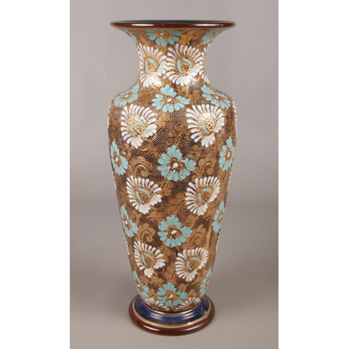 44 - A large Royal Doulton Slaters patent vase. 40.5cm.