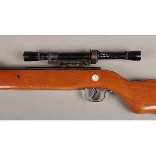 13 - A .177cal Diana break barrel Series 70 air rifle with Diana Scope. Model 76. CAN'T POST THIS ITEM.