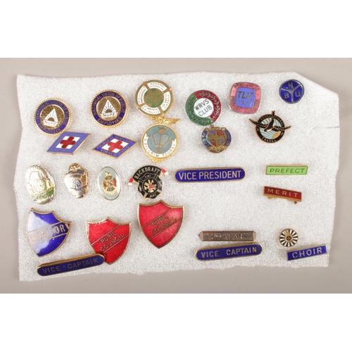 17 - A large quantity of enamel lapel badges. Subjects to include Boys & Girls Brigade, sports, pop music... 