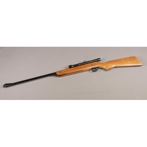 6 - A .22cal BSA Meteor break barrel air rifle with a 4 x 20 Kassnar Scope. CAN'T POST THIS ITEM.