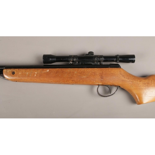 6 - A .22cal BSA Meteor break barrel air rifle with a 4 x 20 Kassnar Scope. CAN'T POST THIS ITEM.