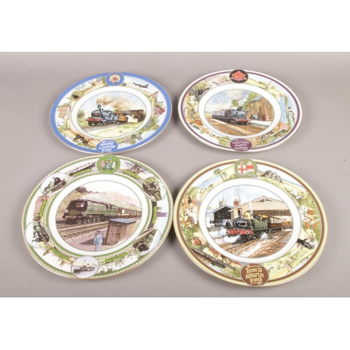 36 - A collection of seven Coalport limited edition plates. 'The Bournemouth Belle' No. 1,502 of 2000, 'T... 