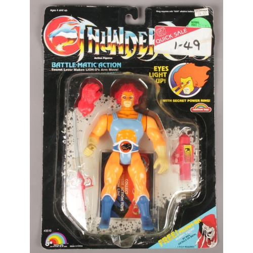 A boxed Thundercat's Lion-O battle-matic action figurine.