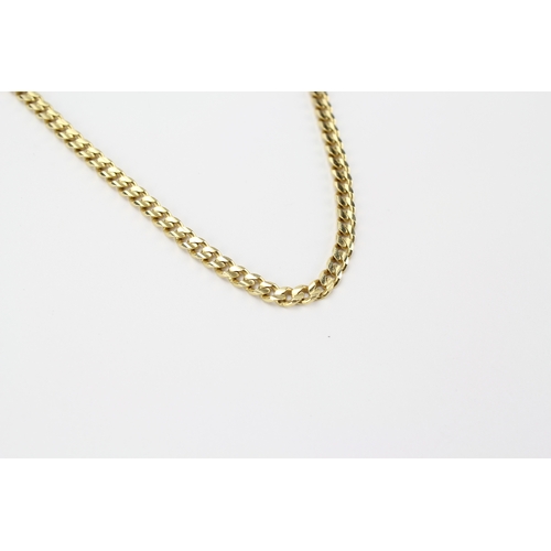 104 - A 14 carat gold link necklace. 22.6 grams.