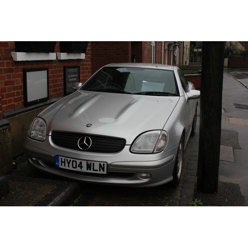 293 - Mercedes SLK 230 Hard Top Convertible finished in Silver with Black Leather, 2004, Approximate 79,00... 