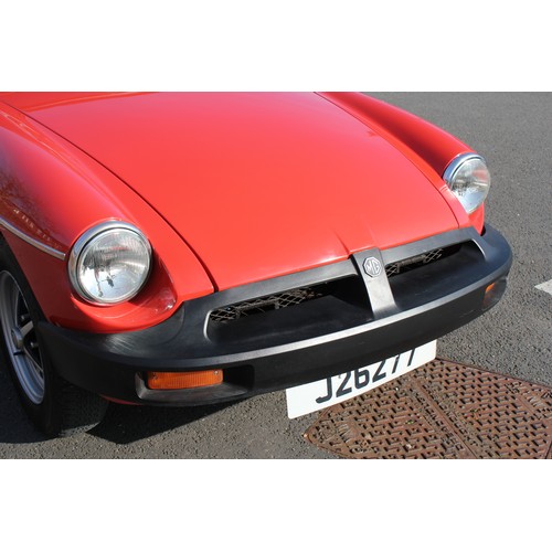 328 - A Lovely 1977 MGB Roadster finished in Red with Black interior & Black Soft Top. The car was sold ne... 