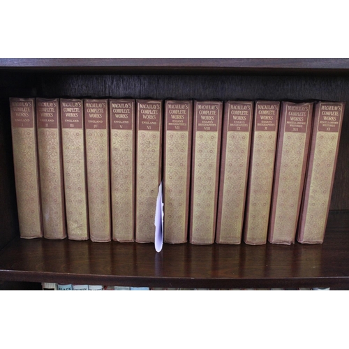 287 - Lord Macaulay Twelve Volumes in Cloth and Gilt, Limited 250 copies/93 copies Uncut.
