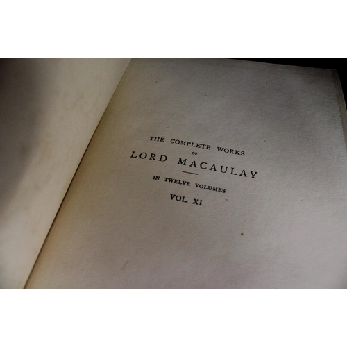 287 - Lord Macaulay Twelve Volumes in Cloth and Gilt, Limited 250 copies/93 copies Uncut.