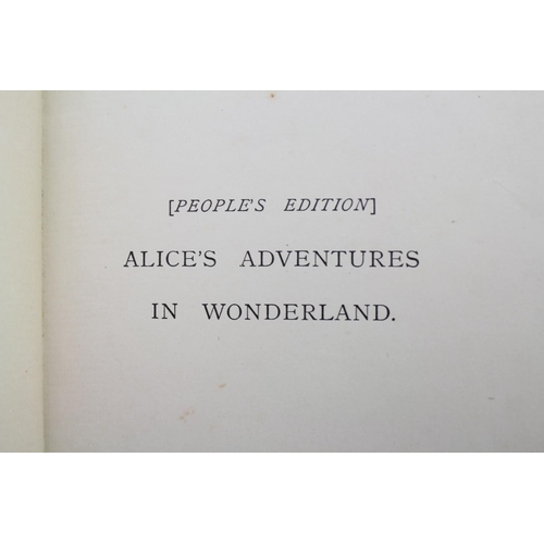 79 - An Alice's Adventures in Wonderland in green cloth by 